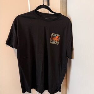 Salty Crew Black Tee with Orange Graphic